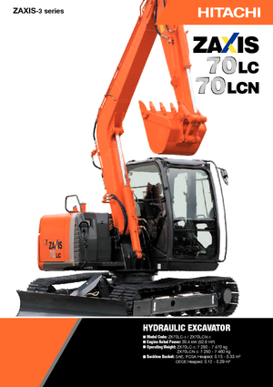 Excavatrice sur chenilles Hitachi ZX 70 LC-3