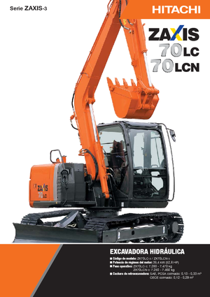 Excavatrice sur chenilles Hitachi ZX 70 LC-3