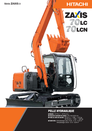 Excavatrice sur chenilles Hitachi ZX 70 LC-3