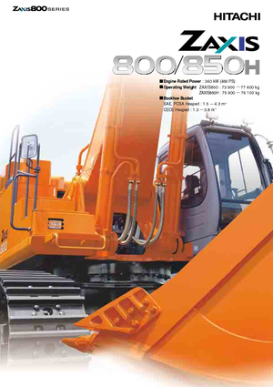 Excavatrice sur chenilles Hitachi ZX 850 H (BE)