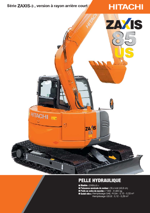Excavatrice sur chenilles Hitachi ZX 85 US-3