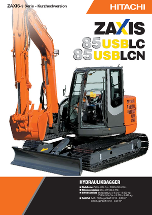 Excavatrice sur chenilles Hitachi ZX 85 US BLC-3