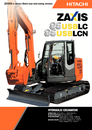 Excavatrice sur chenilles Hitachi ZX 85 US BLC-3
