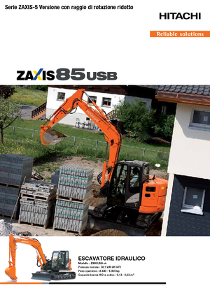 Excavatrice sur chenilles Hitachi ZX85USB-5A