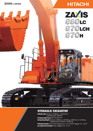 Excavatrice sur chenilles Hitachi ZX 870 LCH-3
