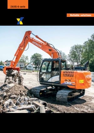 Excavatrice sur chenilles Hitachi ZX130-6