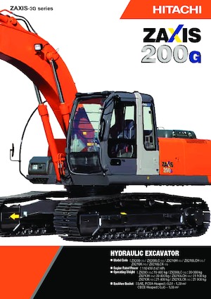 Excavatrice sur chenilles Hitachi ZX200-3G