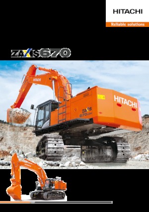 Excavatrice sur chenilles Hitachi ZX670LCH-5G