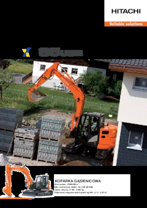 Excavatrice sur chenilles Hitachi ZX85USB-5A