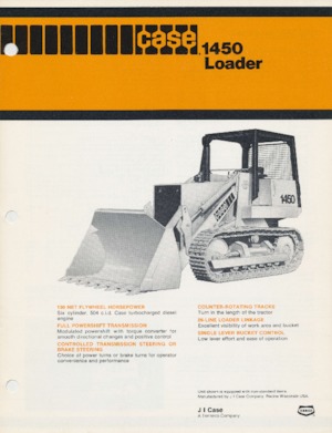 Chargeuses sur chenilles Case 1450 