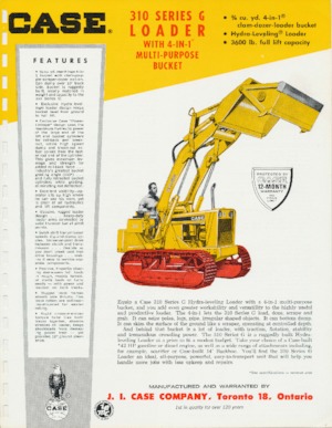 Chargeuses sur chenilles Case 310G 