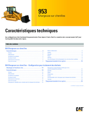 Chargeuses sur chenilles Caterpillar 953