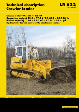 Chargeuses sur chenilles Liebherr LR 622