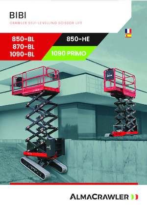 Nacelles ciseaux sur chenilles Almac Bibi 1090 PRiMO