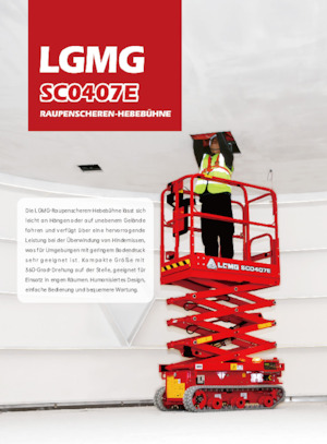 Nacelles ciseaux sur chenilles LGMG  SC1532E