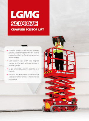 Nacelles ciseaux sur chenilles LGMG  SC1532E