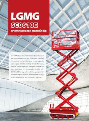 Nacelles ciseaux sur chenilles LGMG  SC0610E