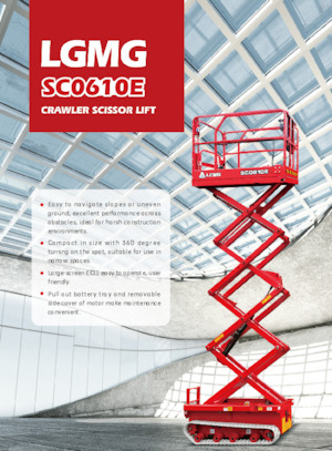 Nacelles ciseaux sur chenilles LGMG  SC0610E