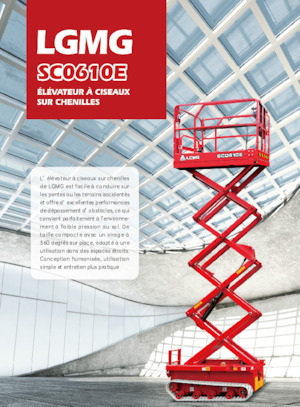 Nacelles ciseaux sur chenilles LGMG  SC0610E