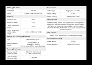 Nacelles ciseaux sur chenilles Aichi SKYTOWER RX07B