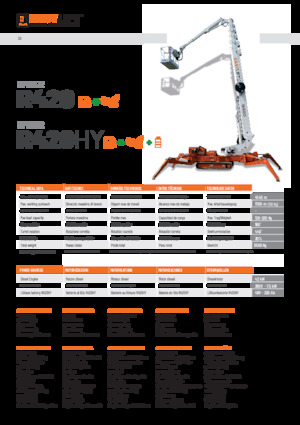 Nacelles télescopiques sur chenilles Easy Lift R420