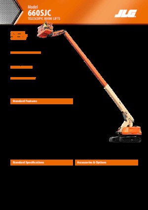 Nacelles télescopiques sur chenilles JLG 660SJC