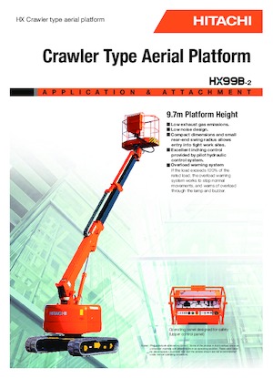 Nacelles télescopiques sur chenilles Hitachi HX 99 B 2