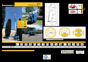Nacelles télescopiques sur chenilles Palazzani XTJ 37+ C