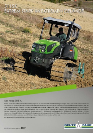 Tracteurs à chenilles DEUTZ-FAHR 5115 K 