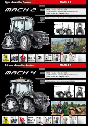 Tracteurs à chenilles Carraro Mach 2 R