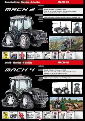Tracteurs à chenilles Carraro Mach 2 R