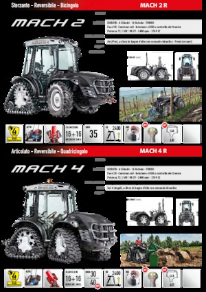 Tracteurs à chenilles Carraro Mach 2 R