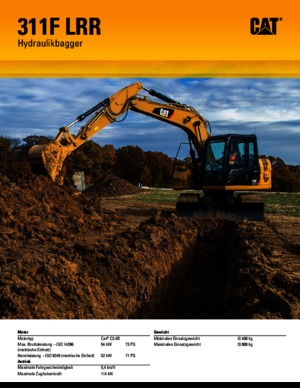 Excavatrice sur chenilles Caterpillar 311F L RR