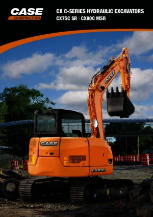 Excavatrice sur chenilles Case CX75C SR
