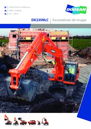 Excavatrice sur chenilles Doosan DX235NLC