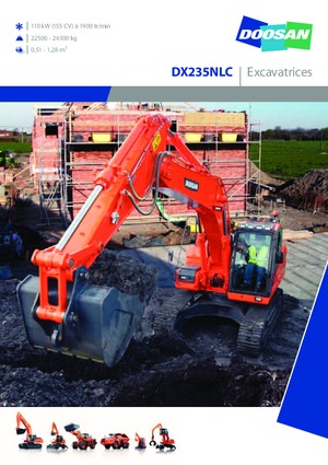 Excavatrice sur chenilles Doosan DX235NLC