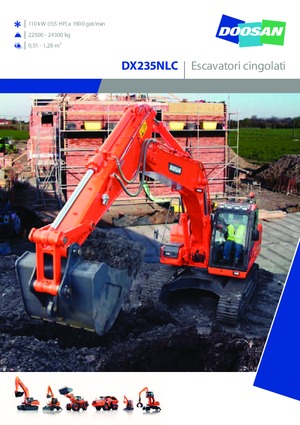 Excavatrice sur chenilles Doosan DX235NLC
