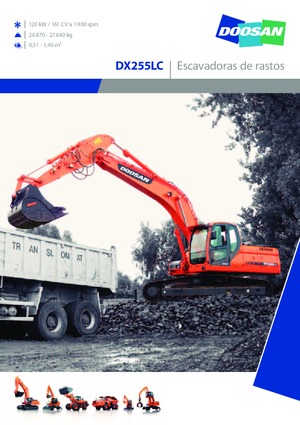 Excavatrice sur chenilles Doosan DX 255 LC