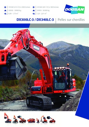 Pelles électriques sur chenilles Doosan DX300LC-3