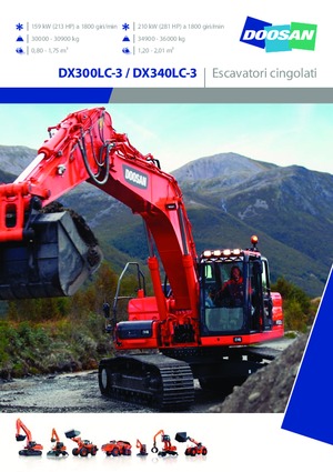 Pelles électriques sur chenilles Doosan DX300LC-3