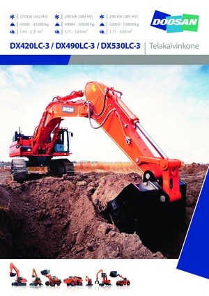Excavatrice sur chenilles Doosan DX530LC-3