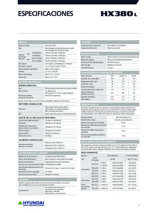 Excavatrice sur chenilles Hyundai HX380L