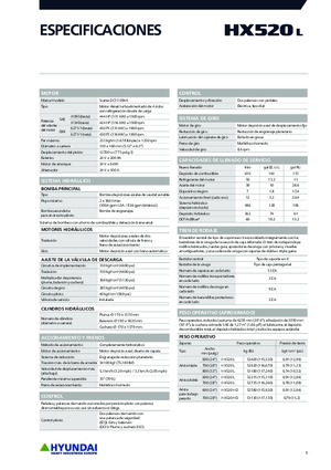 Excavatrice sur chenilles Hyundai HX520L