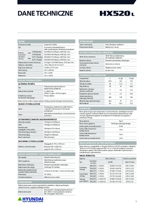 Excavatrice sur chenilles Hyundai HX520L