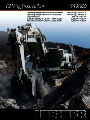 Excavatrice sur chenilles Liebherr R 9150