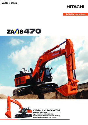Excavatrice sur chenilles Hitachi ZX 470 LCH-5 G