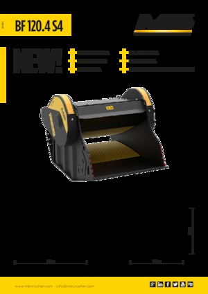 Godets concasseurs MB Crusher BF120.4 S4