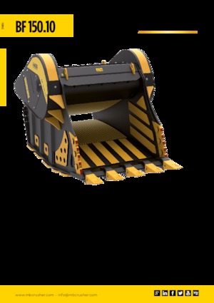 Godets concasseurs MB Crusher BF150.10