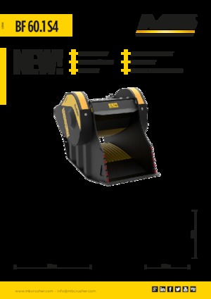 Godets concasseurs MB Crusher BF60.1 S4