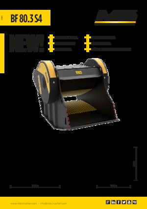 Godets concasseurs MB Crusher BF80.3 S4